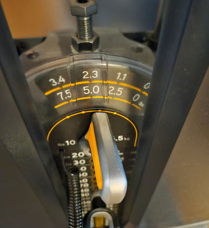 Matrix Ultra Prone Leg Curl G7-S73, recumbent leg curl machine, silver frame, used - refurbished condition