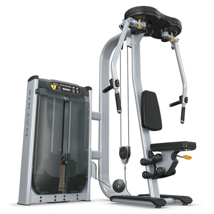 Matrix Ultra Pec Fly and Rear Delt G7-S22, Butterfly und Butterfly Reverse 2 in 1 Kombimaschine, Rahmen Silber, gebraucht - überholter Zustand