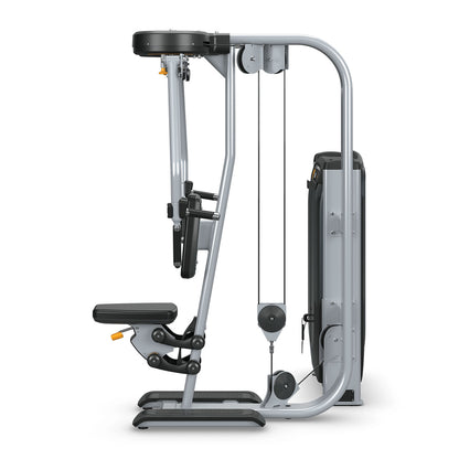 Matrix Ultra Pec Fly and Rear Delt G7-S22, Butterfly und Butterfly Reverse 2 in 1 Kombimaschine, Rahmen Silber, gebraucht - überholter Zustand