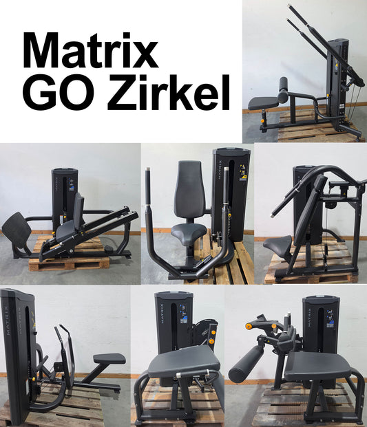 Matrix GO Zirkel, 7 Kraftgeräte im Set, Go-Serie, Farbe Schwarz, gebraucht - überholter Zustand
