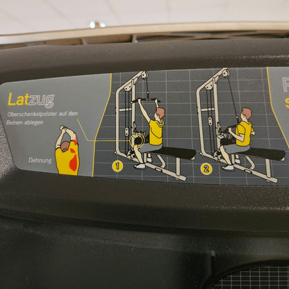 Matrix Versa Dual Lat Pulldown and Rowing Machine VS-S331, Lat Pulldown and Row Machine, 2-in-1 Combination Machine, Silver Frame, Used - Refurbished Condition