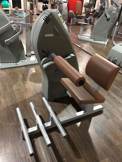 Milon Basic Kraft-Ausdauer Zirkel mit Beinpresse, 12 Fitnessgeräte, mit Software und Wartung, Grau / Braun, gebraucht