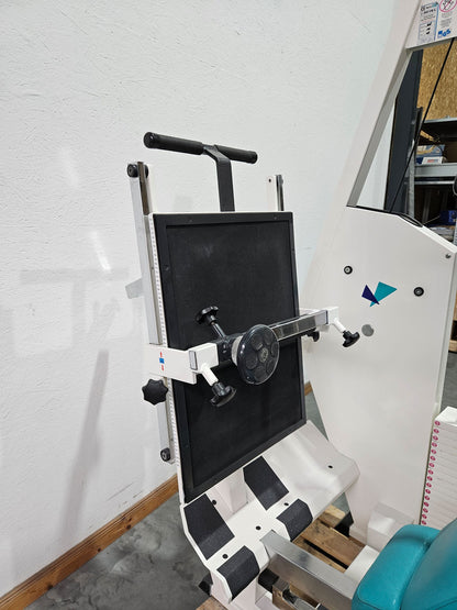 MKB Keller Funktionsstemme, Beinpresse verstellbar sitzend - liegend, Kippkreisel, 180kg Gewichtsblock, Farbe Weiß, gebraucht - überholter Zustand