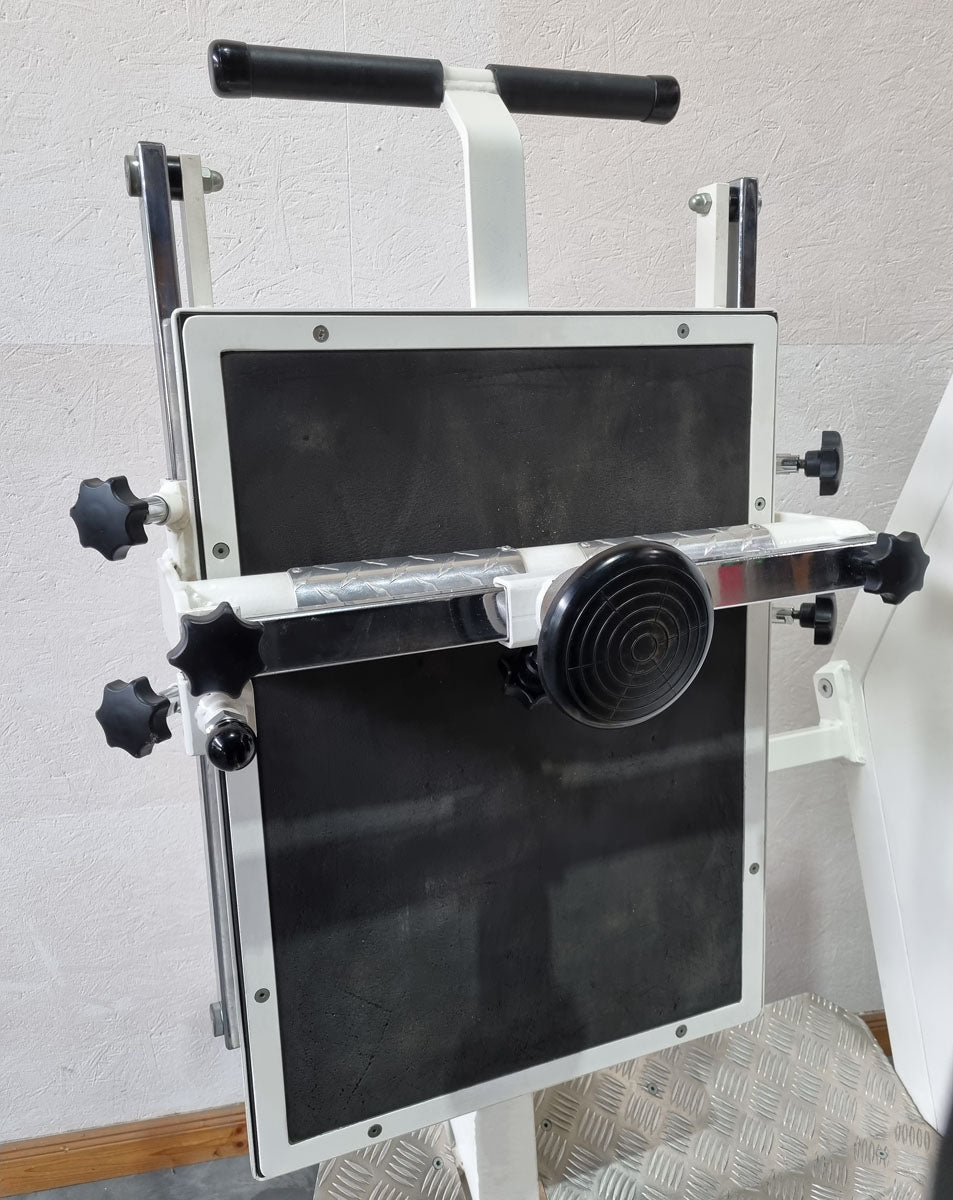 MKB Reha functional press, adjustable leg press, tilting gyroscope, MPG, frame color white, used - refurbished condition