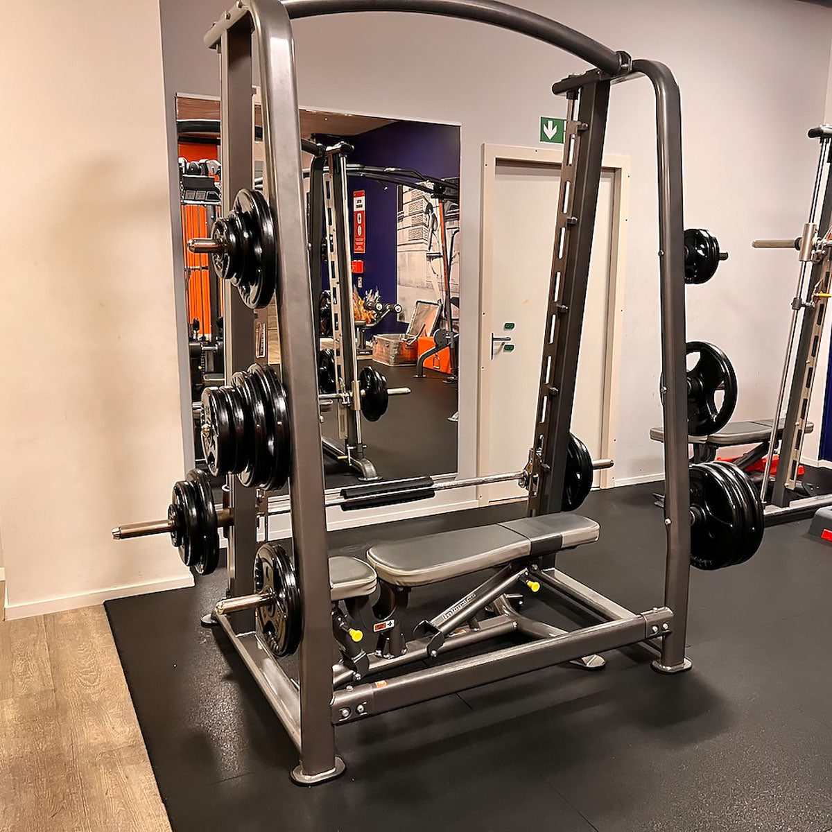 Impulse Fitness Multipresse, Smith Maschine, Rahmenfarbe Grau-Anthrazit, gebraucht - überholter Zustand