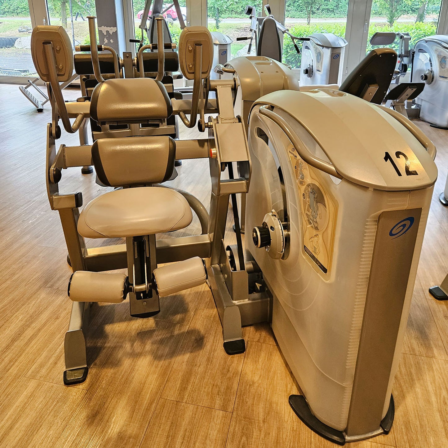 Nautilus ONE Abdominal Crunch, Bauchmaschine Klappmesser Abs, Model S6AB, Rahmenfarbe Silber, gebraucht - überholter Zustand