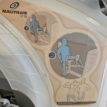 Nautilus ONE Hip Abduction-Adduction, Abduktoren und Adduktoren 2 in 1 Kombimaschine, Model S6AA, Rahmenfarbe Silber, gebraucht - überholter Zustand