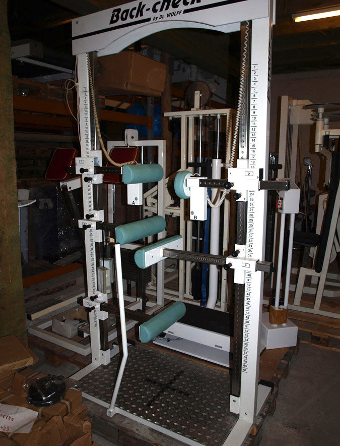Dr. Wolff Back Check, white, upholstery green, used