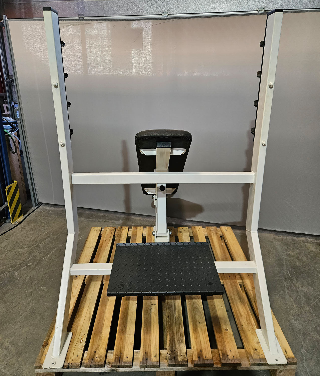 Olimp Schrägdrückerbank, Olympic Incline Bench, Hantelbank Schrägbankdrücken, Rahmenfarbe Weiß, gebraucht mit Gebrauchsspuren