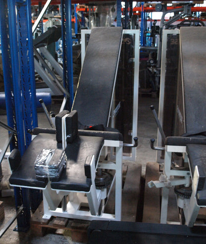 Sportesse adductor machine, old school, frame color white with brown plexiglass cover, used with defects - special price