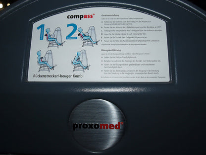 Proxomed Compass Bauch / Rückenstrecker, Kombigerät, Silber, gebraucht