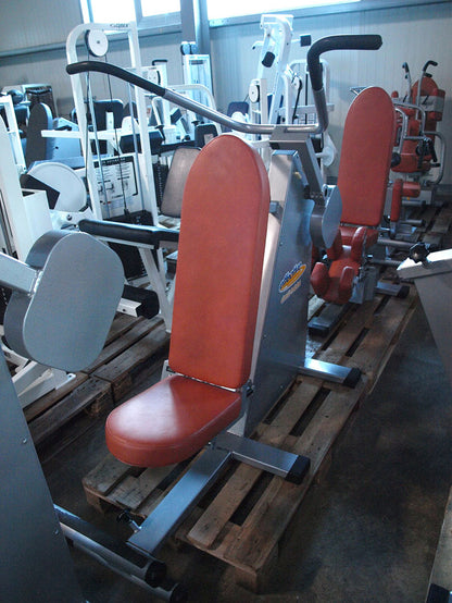 Effective Strength Endurance Circuit - 9 strength machines, silver frame, orange upholstery, used