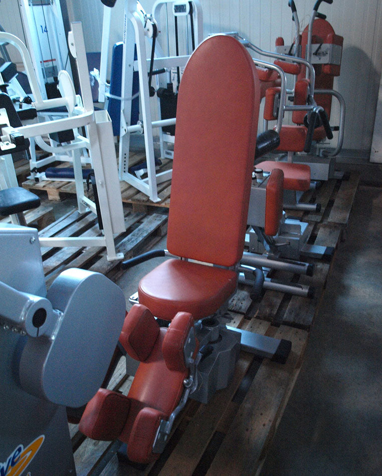 Effective Strength Endurance Circuit - 9 strength machines, silver frame, orange upholstery, used