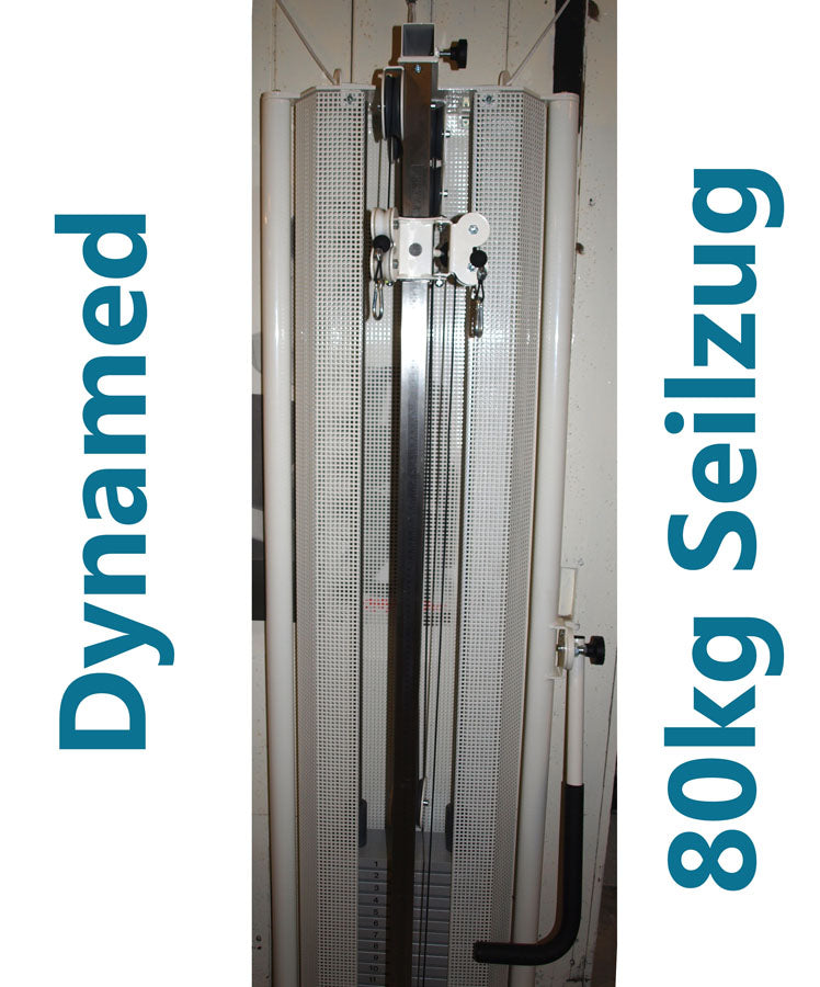 Dynamed explosion hoist, height-adjustable, wall-mounted, 80 kg, white, as good as new