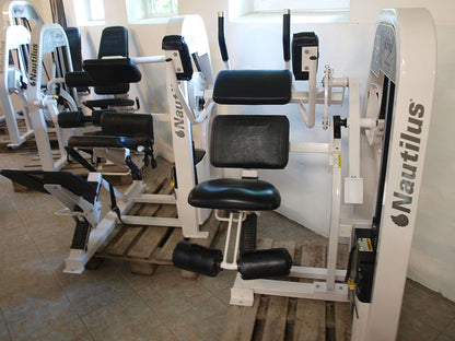 Nautilus Nitro Series, strength training equipment, 13 gym machines, white, used