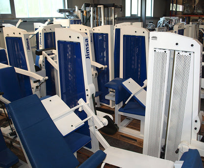 Jimsa Fitnessline- und Professionalline Kraftgerätepark, Fitnessstudio, Weiß, gebraucht