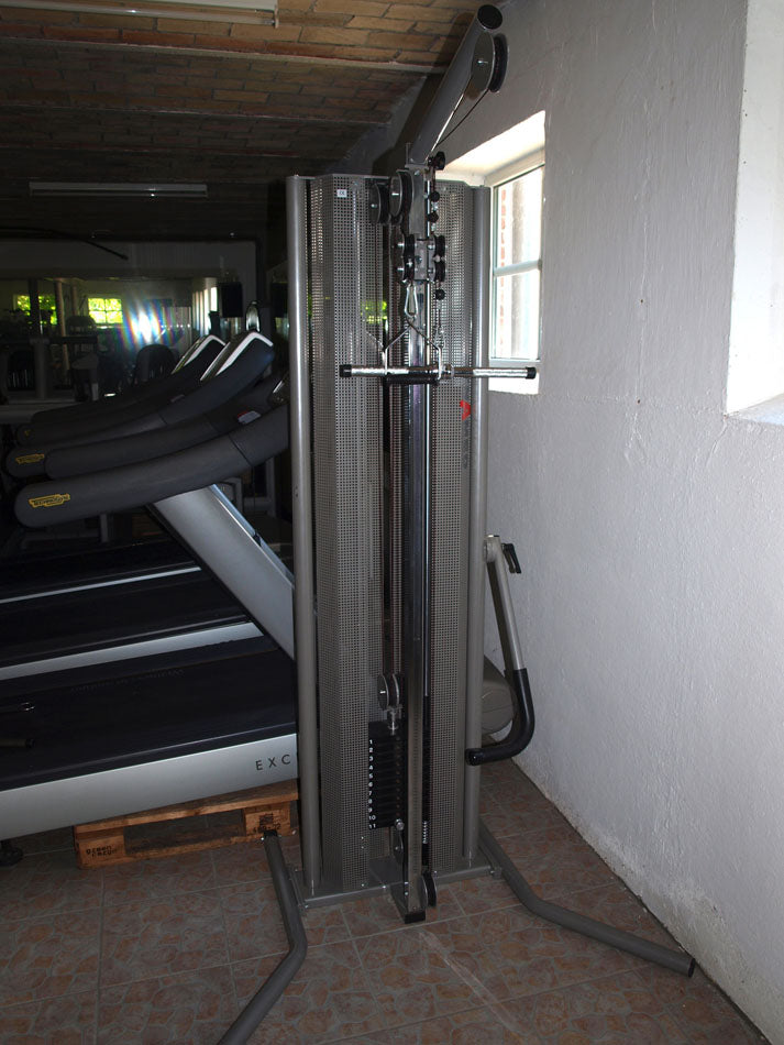 Dynamed explosion hoist, height-adjustable, freestanding, 55 kg, gallows, silver, used, 2 available