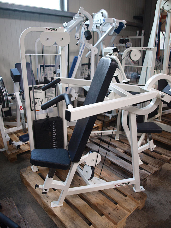 Cybex strength training equipment, 12 fitness machines, color white and black, used
