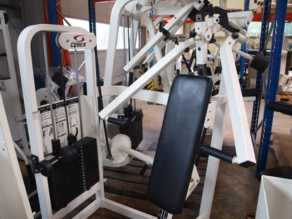 Cybex strength training equipment, 12 fitness machines, color white and black, used