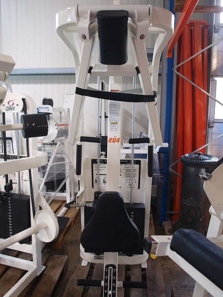 Cybex strength training equipment, 12 fitness machines, color white and black, used