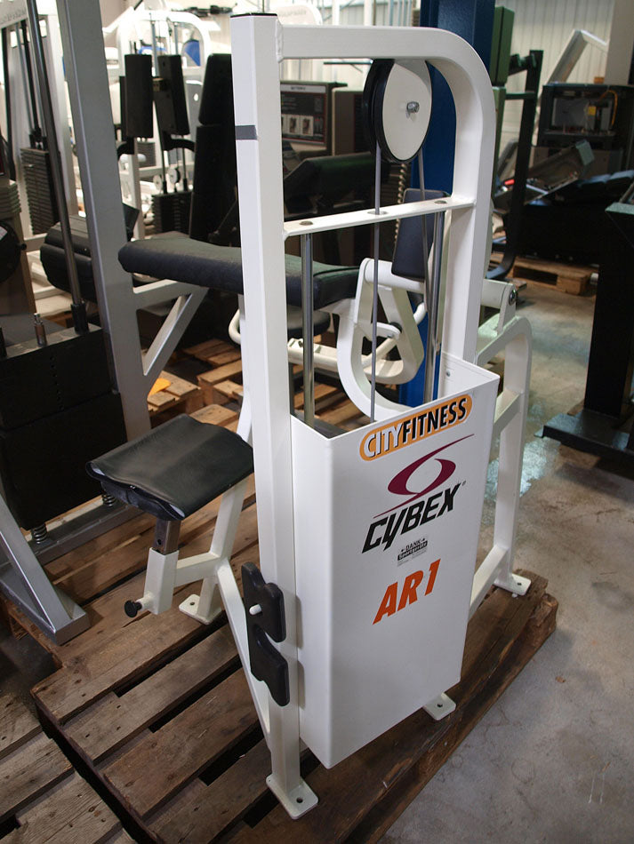 Cybex strength training equipment, 12 fitness machines, color white and black, used