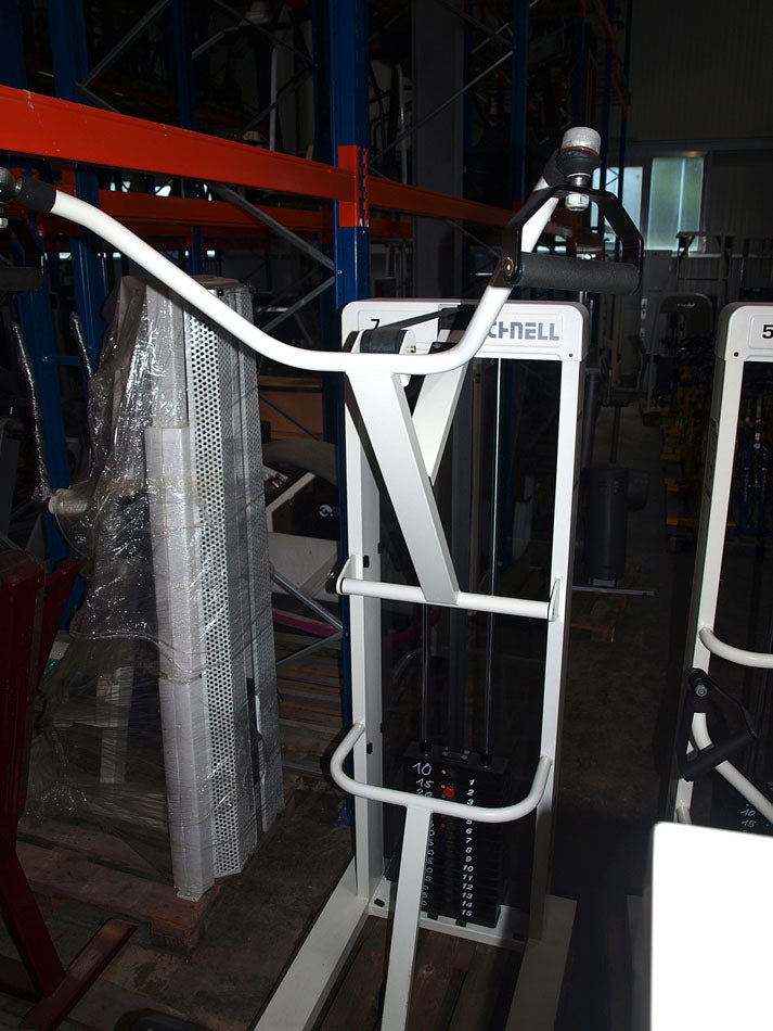 Schnell strength training equipment, white frames, black upholstery, used