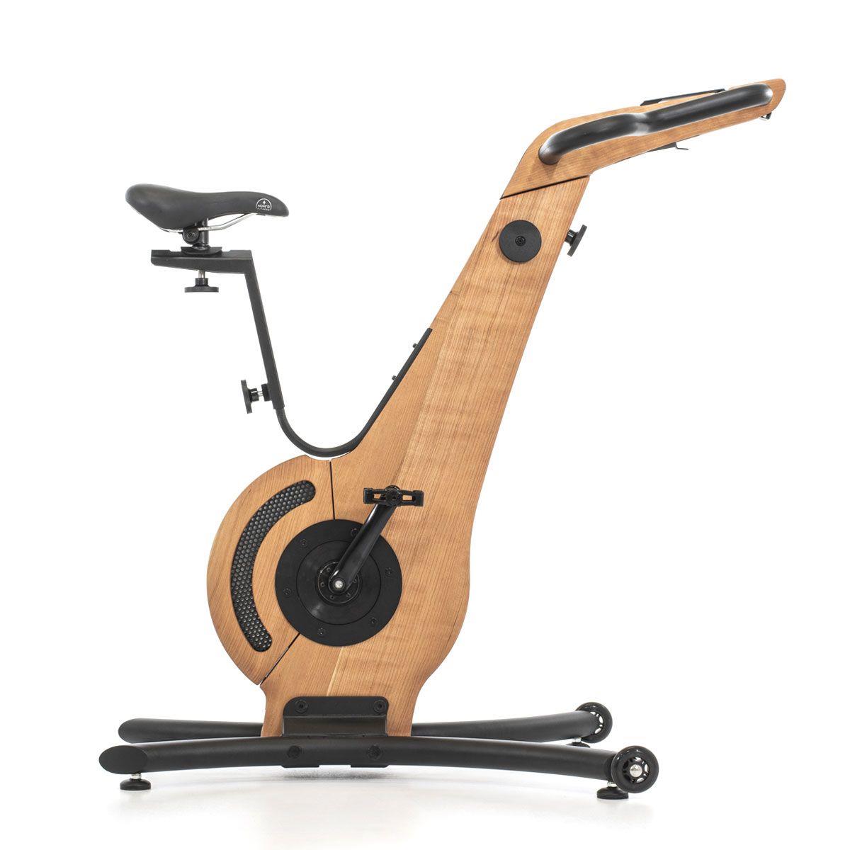 Holz-Design Heimtrainer mit Sattel und Pedalen, Marke NOHrD.