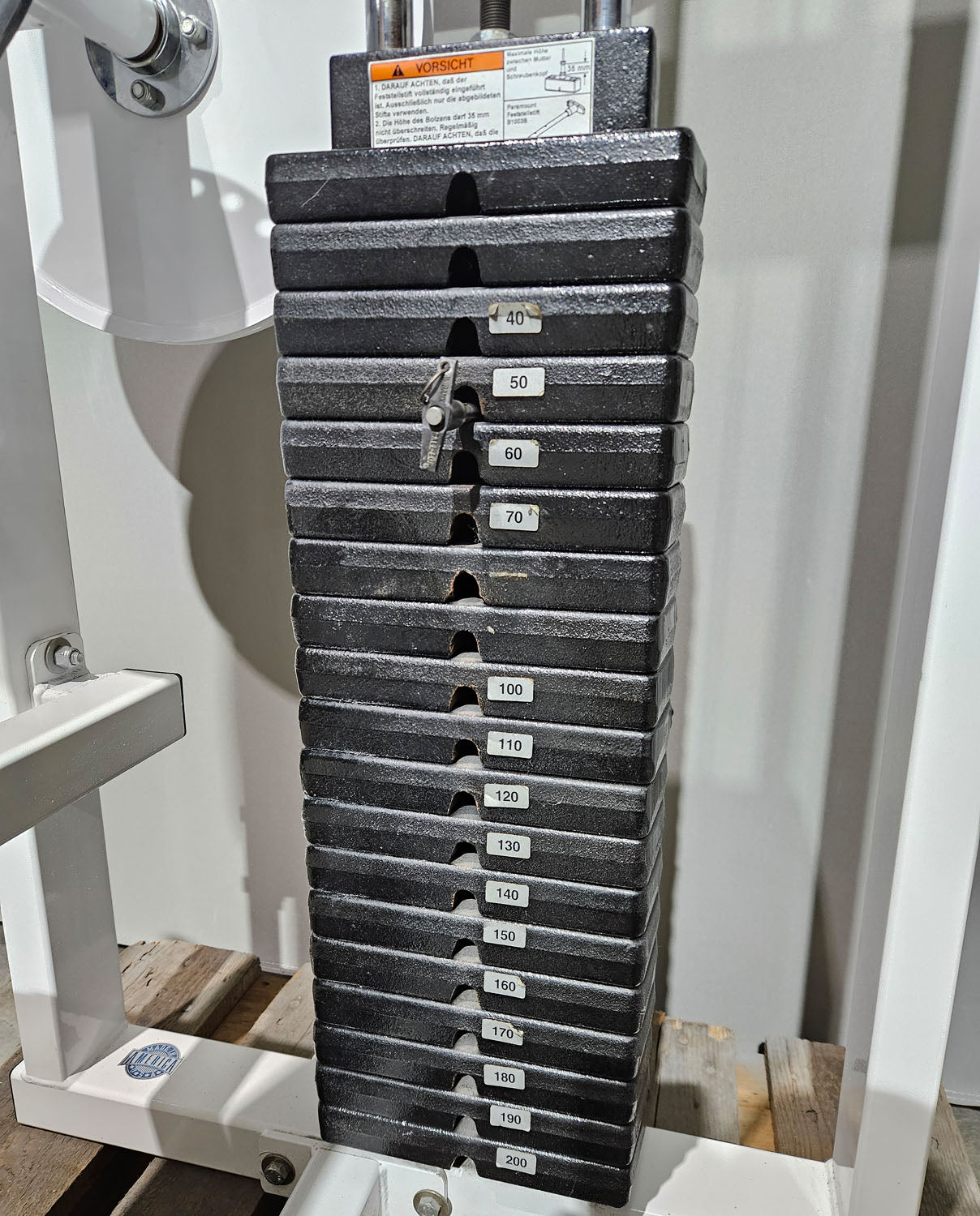 Paramount Back-Ab Model 1800 - Abdominal machine and back extension 2 in 1 combination machine, Lower back and Abdominal, Made in USA, Color White, Used - Tested Condition