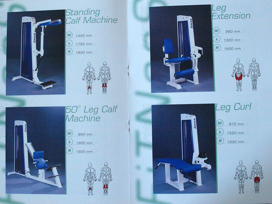 Jimsa Professional Line strength training equipment, approx. 20 strength training machines, set 3