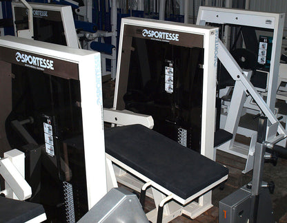 Sportesse strength training equipment, 17 fitness machines, complete gym equipment, used