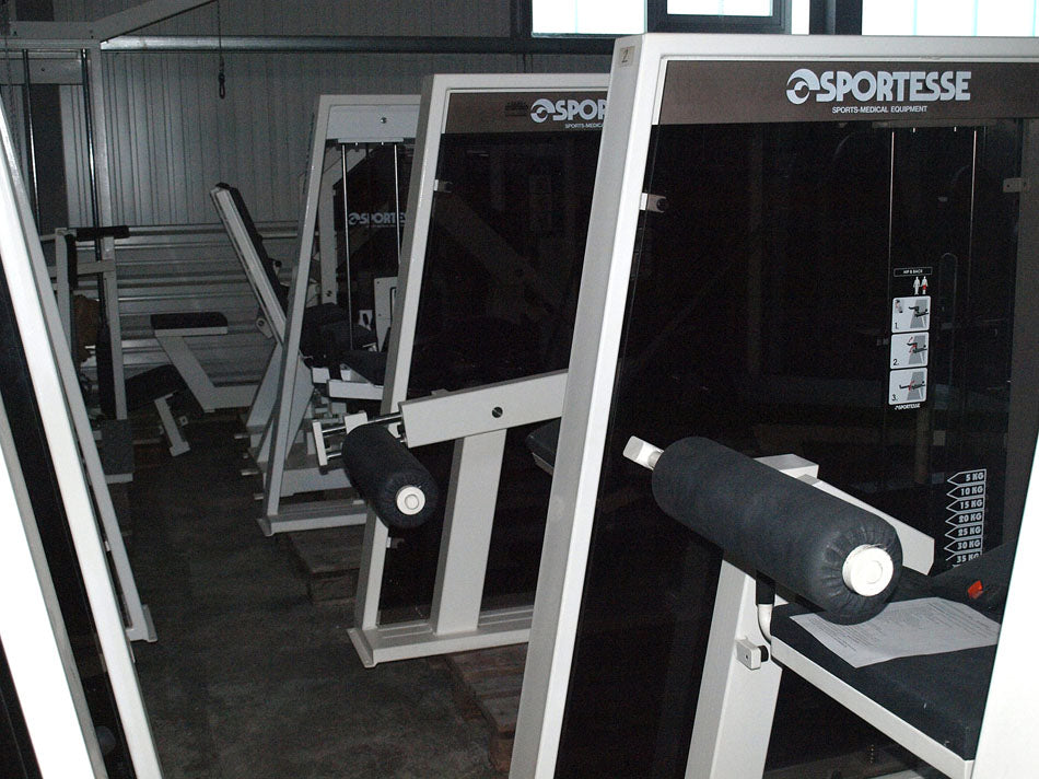 Sportesse strength training equipment, 17 fitness machines, complete gym equipment, used