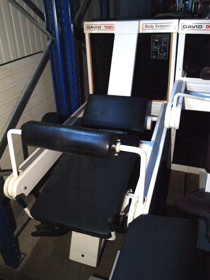 David strength training equipment, 6 fitness machines, white, used