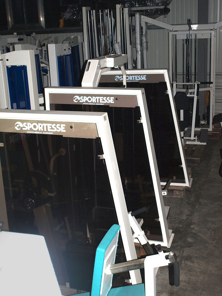 Sportesse strength training equipment, 17 fitness machines, complete gym equipment, used