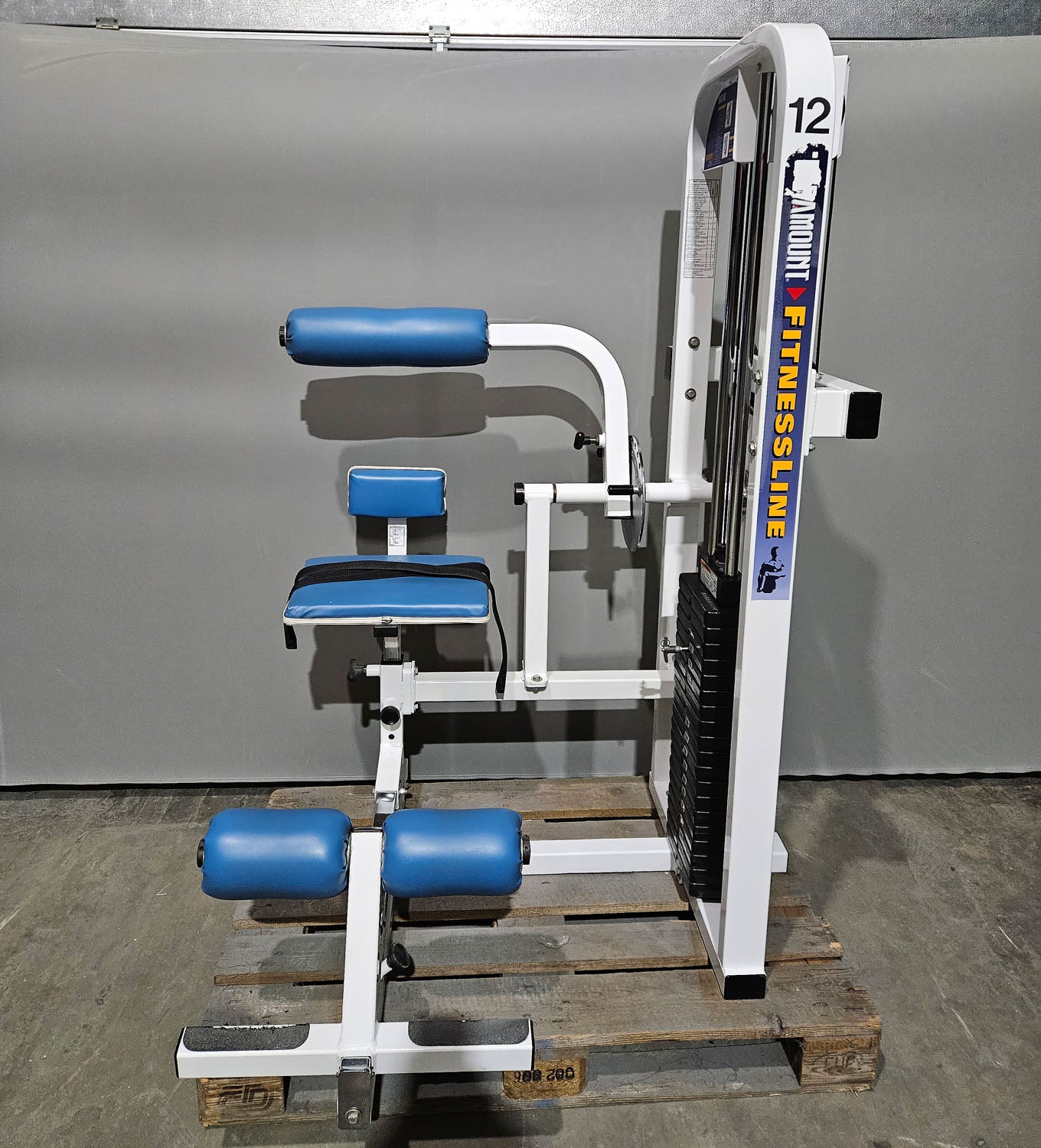 Paramount Back-Ab Model 1800 - Abdominal machine and back extension 2 in 1 combination machine, Lower back and Abdominal, Made in USA, Color White, Used - Tested Condition