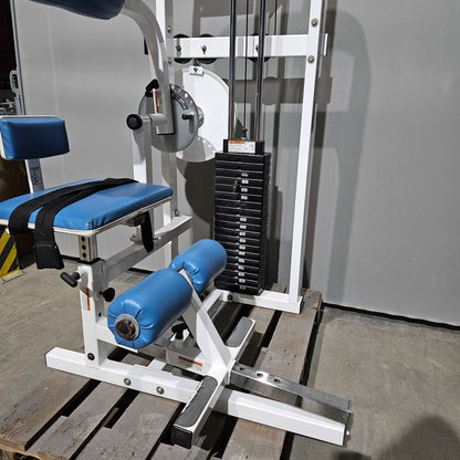 Paramount Back-Ab Model 1800 - Abdominal machine and back extension 2 in 1 combination machine, Lower back and Abdominal, Made in USA, Color White, Used - Tested Condition
