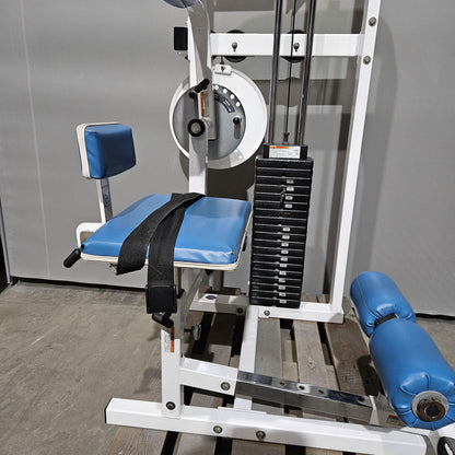 Paramount Back-Ab Model 1800 - Abdominal machine and back extension 2 in 1 combination machine, Lower back and Abdominal, Made in USA, Color White, Used - Tested Condition