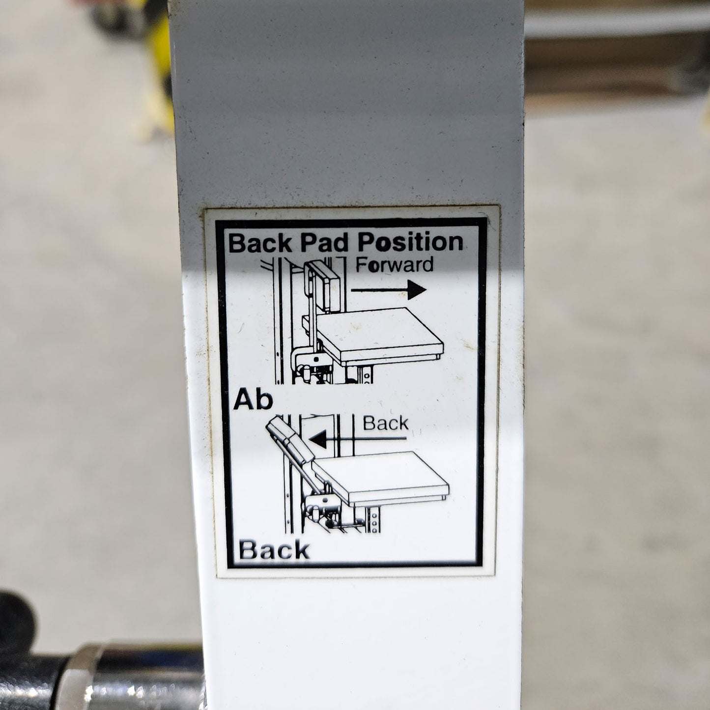 Paramount Back-Ab Model 1800 - Abdominal machine and back extension 2 in 1 combination machine, Lower back and Abdominal, Made in USA, Color White, Used - Tested Condition