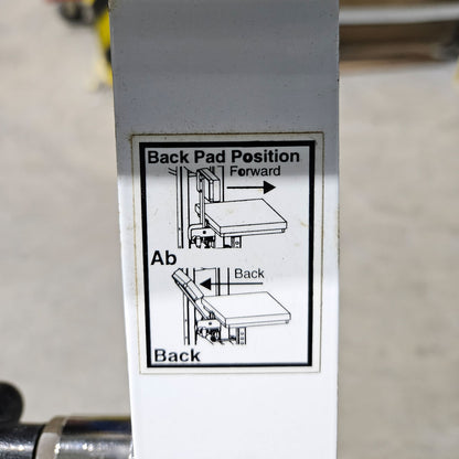 Paramount Back-Ab Model 1800 - Abdominal machine and back extension 2 in 1 combination machine, Lower back and Abdominal, Made in USA, Color White, Used - Tested Condition