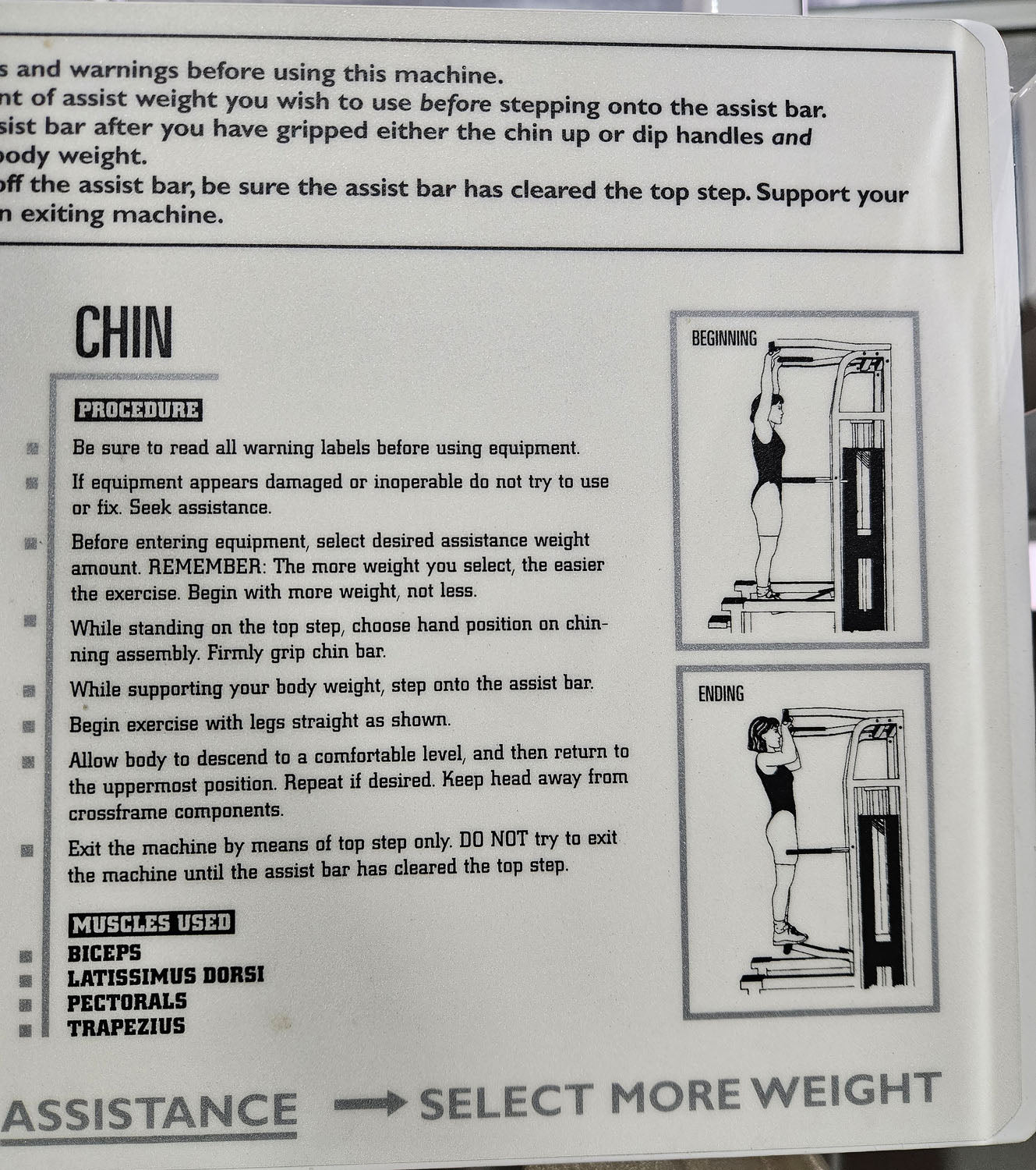Paramount Chin-Dip Model PL4000 - Dip pull-up machine with weight support, Made in USA, used - tested condition