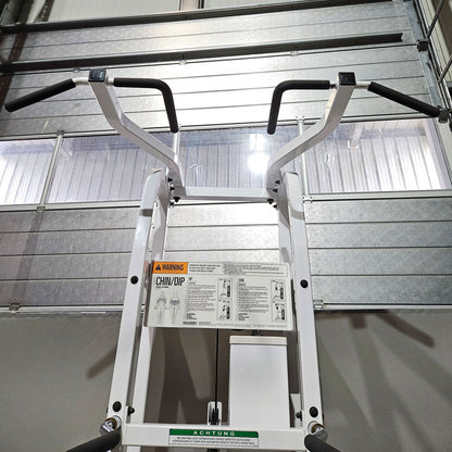 Paramount Chin-Dip Model PL4000 - Dip pull-up machine with weight support, Made in USA, used - tested condition