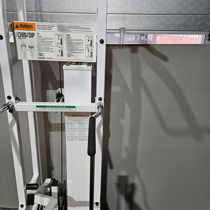 Paramount Chin-Dip Model PL4000 - Dip pull-up machine with weight support, Made in USA, used - tested condition