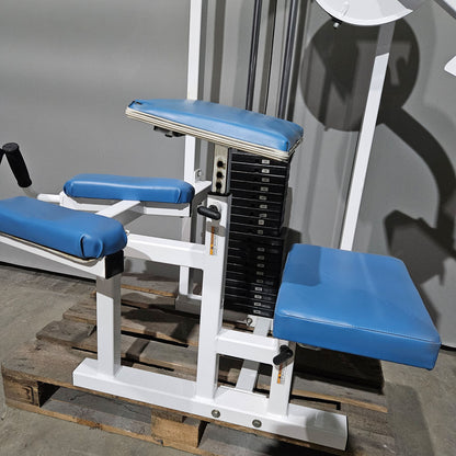 Paramount Glute Model 1300 - Gluteus Machine Kick, Glute Radial Butt Machine, Made in USA, Color White, Used - Tested Condition