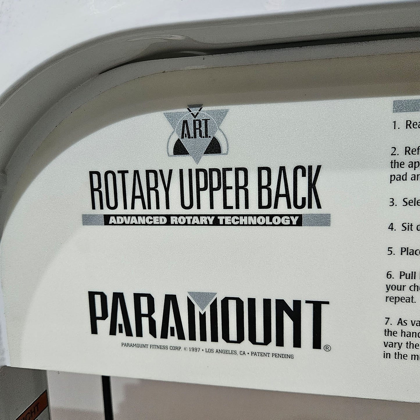 Paramount Rotary Upper Back - ART 4300 - Rowing machine with chest support, rotating handles, Made in USA, used - tested condition