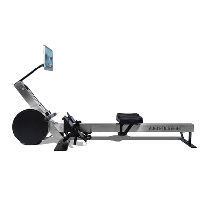 Augletics Eight - Black - Rowing machine professional model with touch display