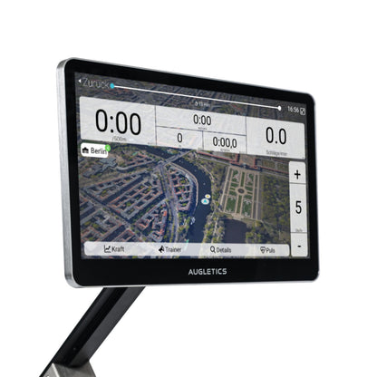 Augletics Eight - Black - Rowing machine professional model with touch display