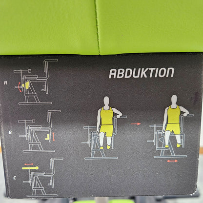 2er Set Itensic Abduktion und Adduktion, medizinische Kraftgeräte ab-effect und ad-effect, Hersteller Proxomed, Medizinzulassung MPG, gebraucht - überholter Zustand