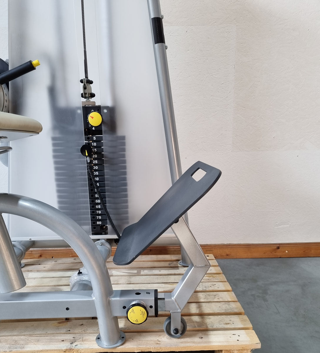 Proxomed Compass 530 Rückenflexion, Bauchmaschine, Rückenbeuger, Abdominal Crunch, MPG, Reha, Rahmenfarbe Silber, gebraucht - überholter Zustand
