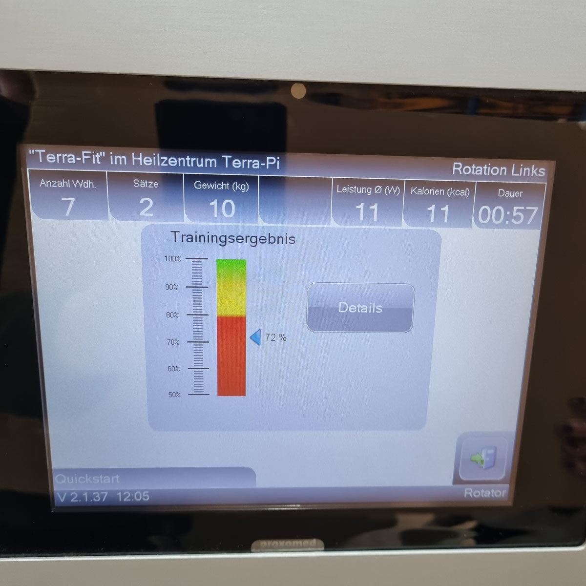 Proxomed Compass 530 Rumpfrotator, Rotator, Rotationsmaschine, Twister, Rotary Torso, seitliche Bauchmuskeln, MPG, Reha, Rahmenfarbe Silber, gebraucht - überholter Zustand