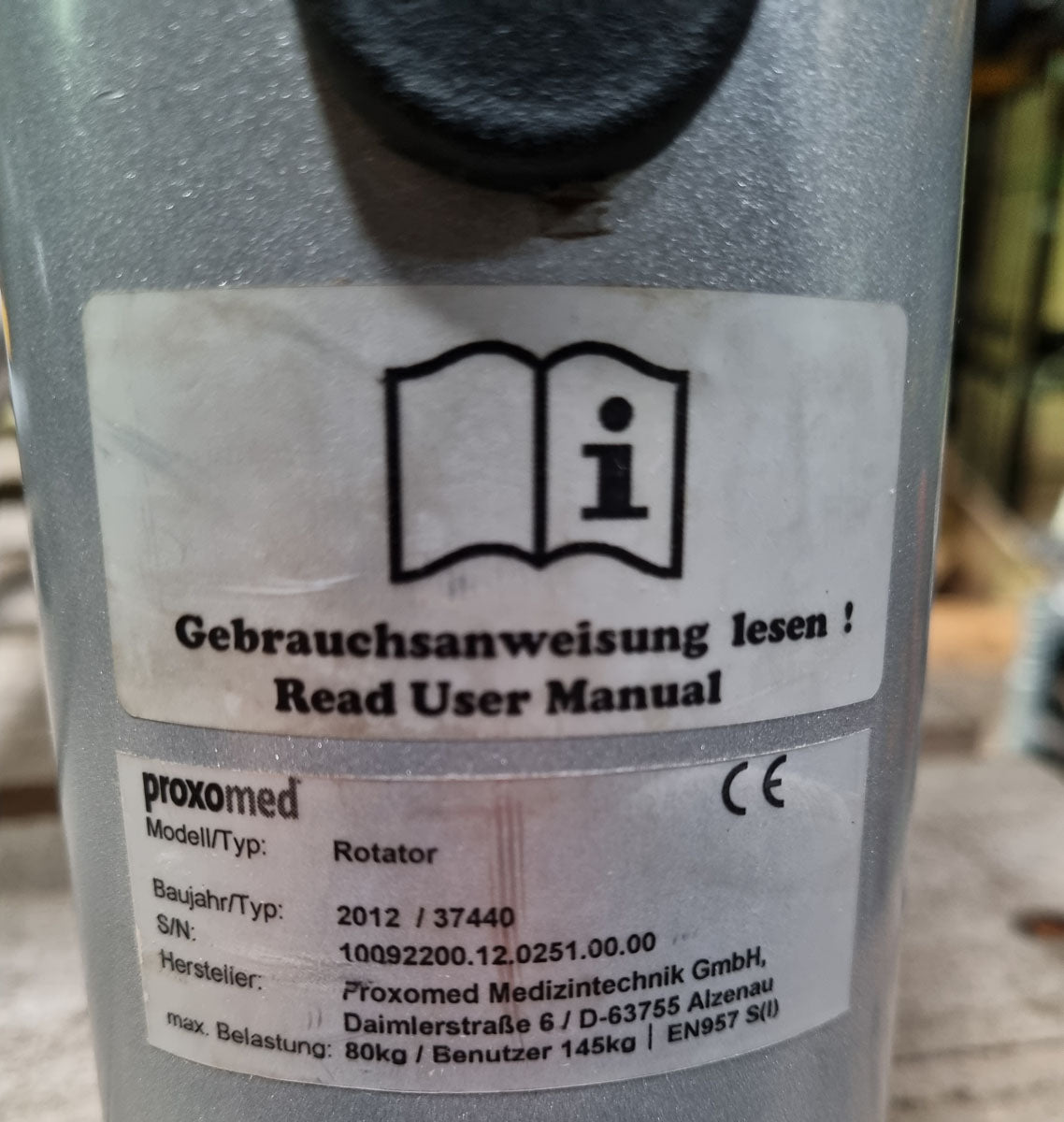 Proxomed Compass 530 Rumpfrotator, Rotator, Rotationsmaschine, Twister, Rotary Torso, seitliche Bauchmuskeln, MPG, Reha, Rahmenfarbe Silber, gebraucht - überholter Zustand