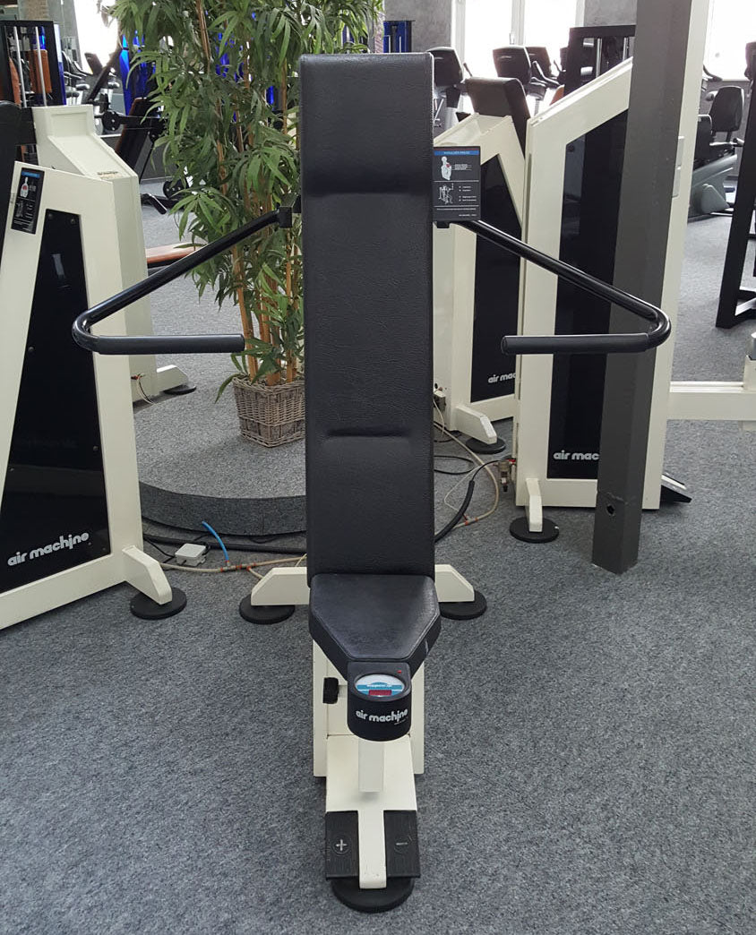Air Machine Zirkel, 14 Fitnessgeräte mit Widerstand über Luftdruck inkl. Kompressor, Ähnlich Hydraulik, gebraucht zum Sonderpreis